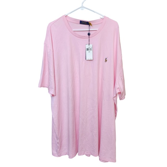 Polo Ralph Lauren 3XLT Pink Classic Fit Crew Neck T-Shirt NWT women's - Picture 1 of 11